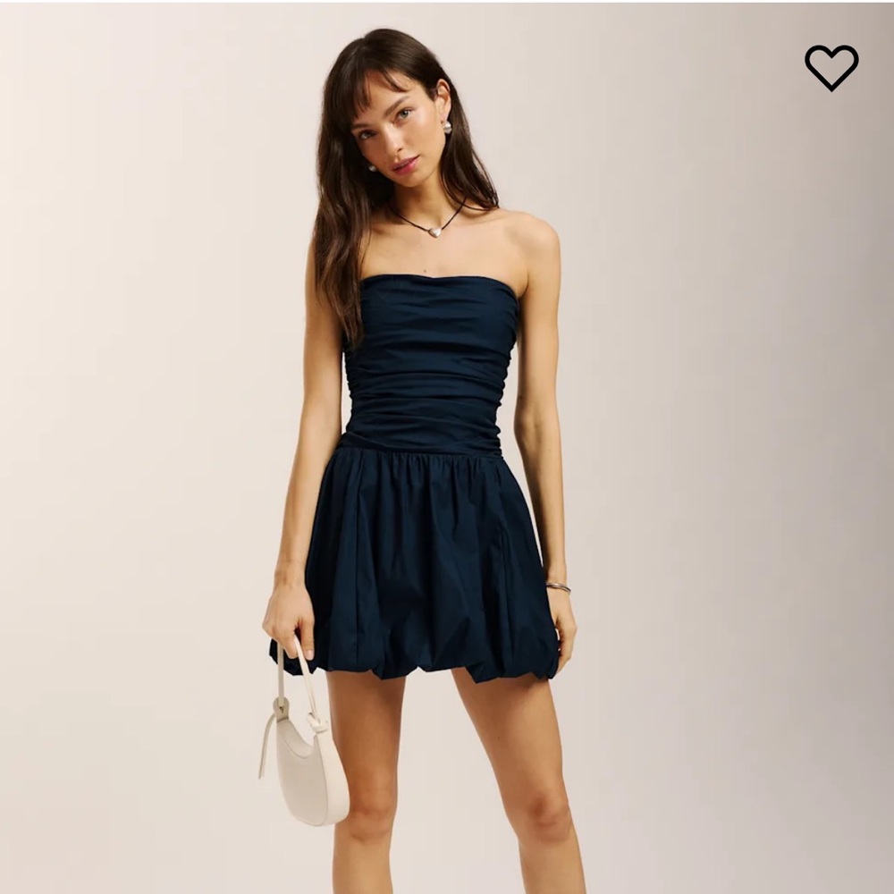 Reformation Clea Dress Blue - Size 4